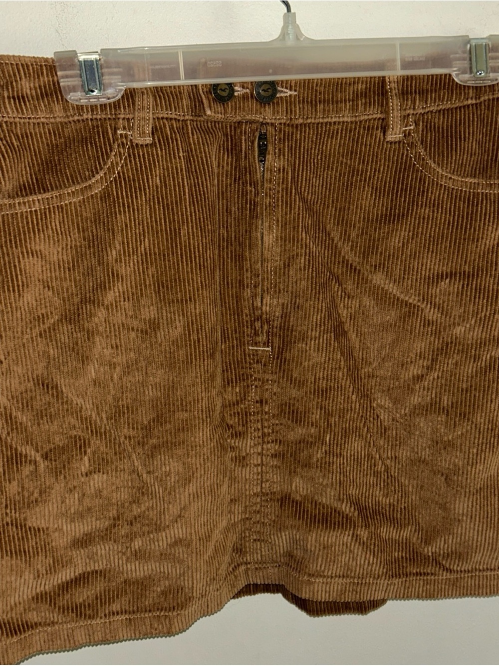 Hollister Brown Corduroy A-Line Skirt